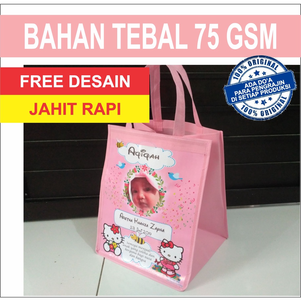 

Tas Aqiqah Tas Tasyakuran Tas Berkat Tas Souvenir Tas HajatanGoodie Bag Custom