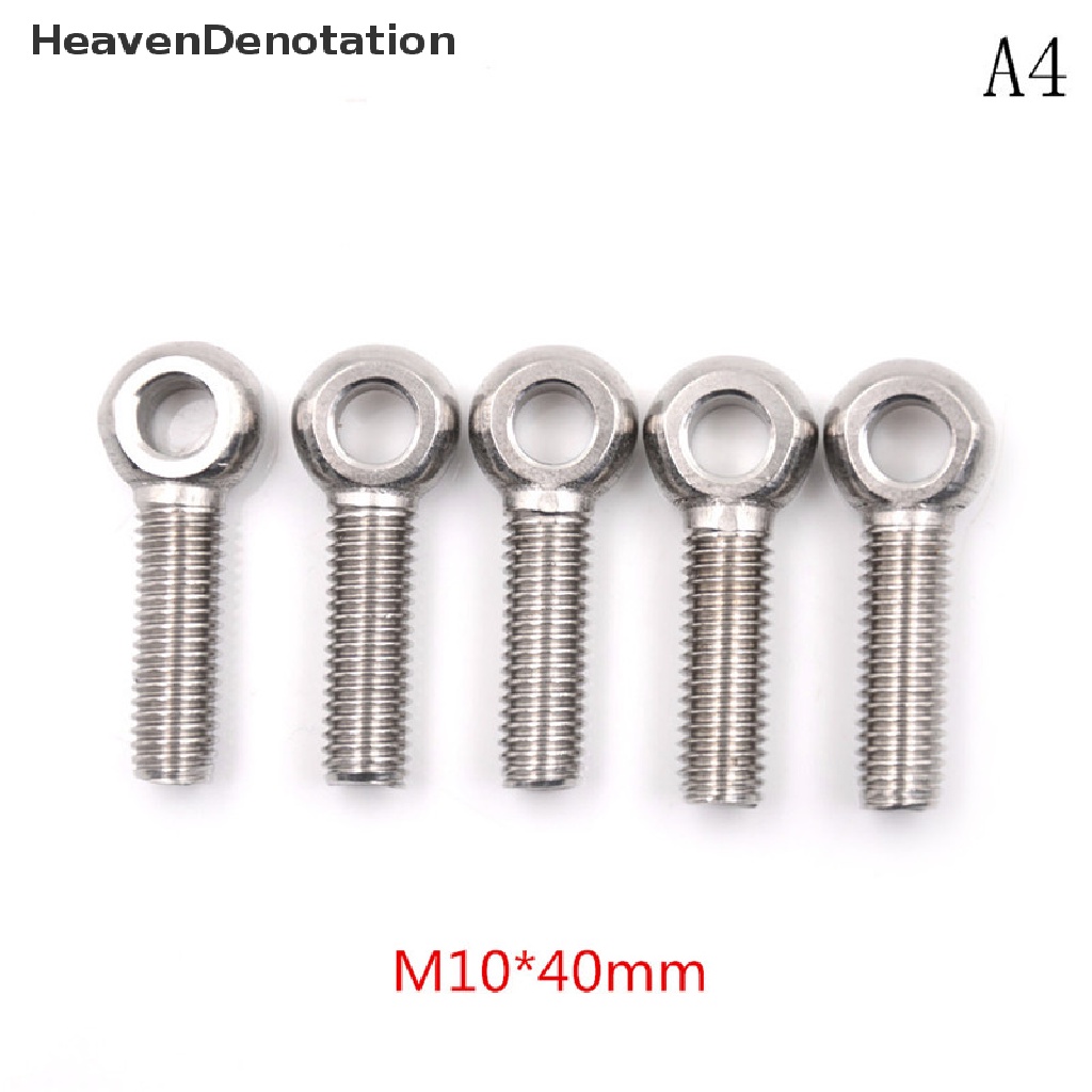 [HeavenDenotation] 5PCS Stainless Steel Machinery Shoulder Lifting Eye Bolt M5 M6 M8 M10 M12