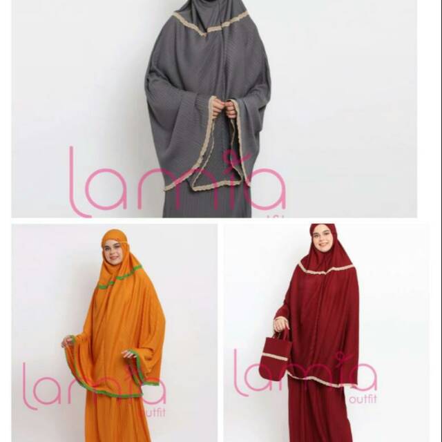 Mukena plisket brand LAMIA