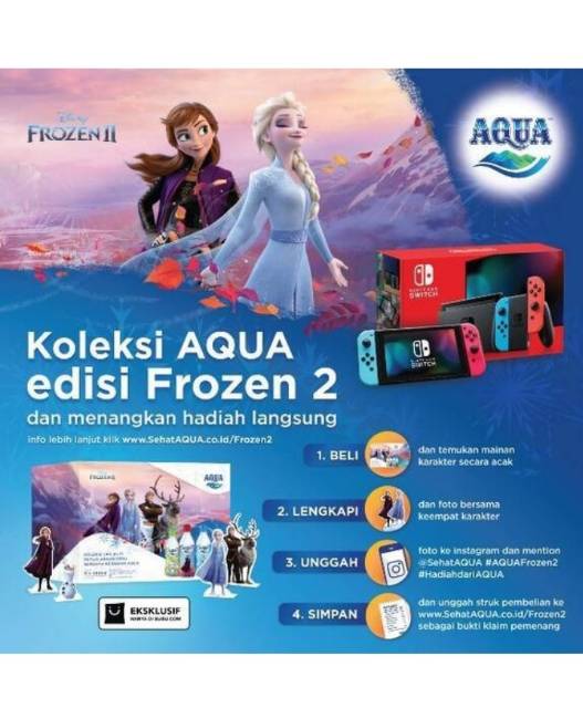 Special Edition Air Aqua Frozen 2 450 Ml 8 Pcs Shopee Indonesia