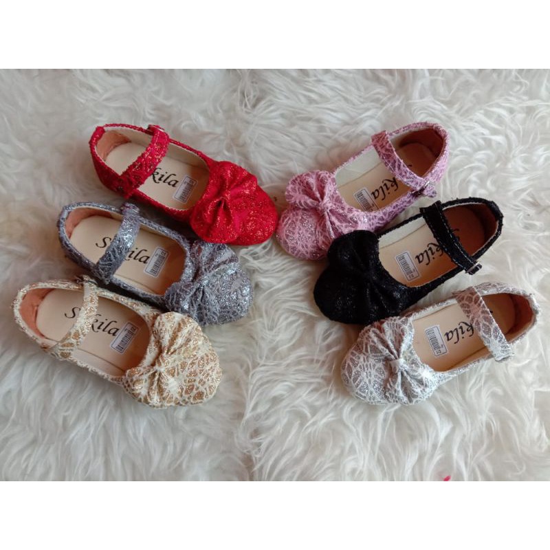 khainuna flatshoes brukat polos model pita size 22-25