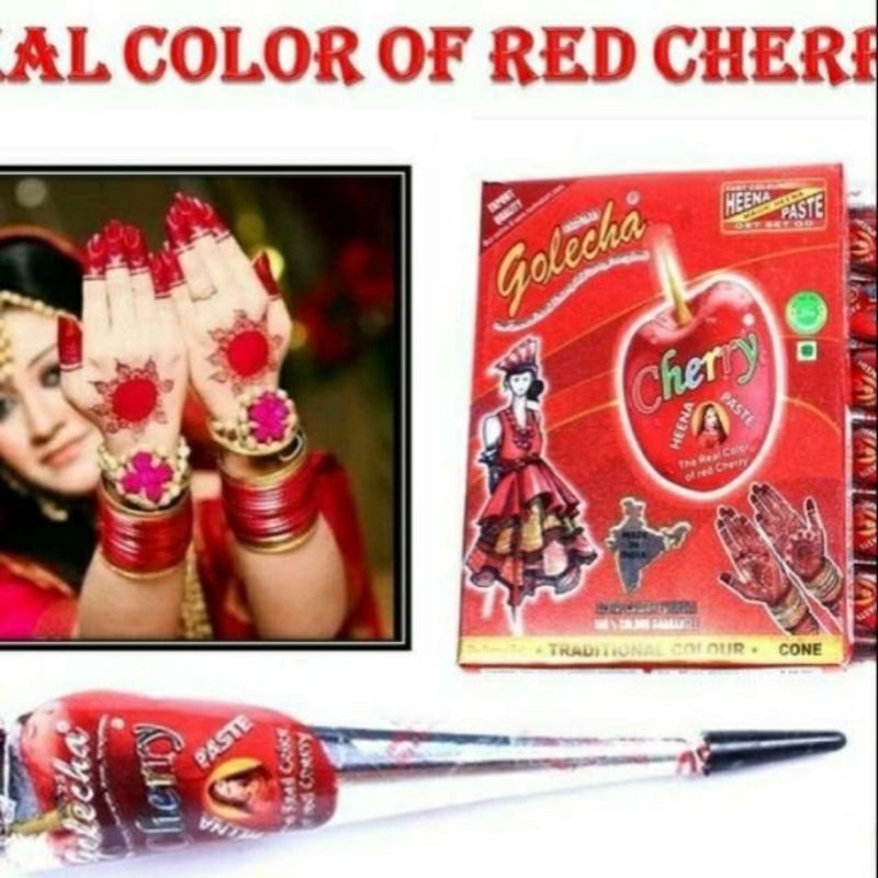 golecha cherry henna paste [ chery ] bpom isi 12