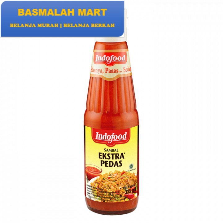 

INDOFOOD SAMBAL EXTRA PEDAS & PEDAS 275ML Murah (Ilham Berkah Mart)
