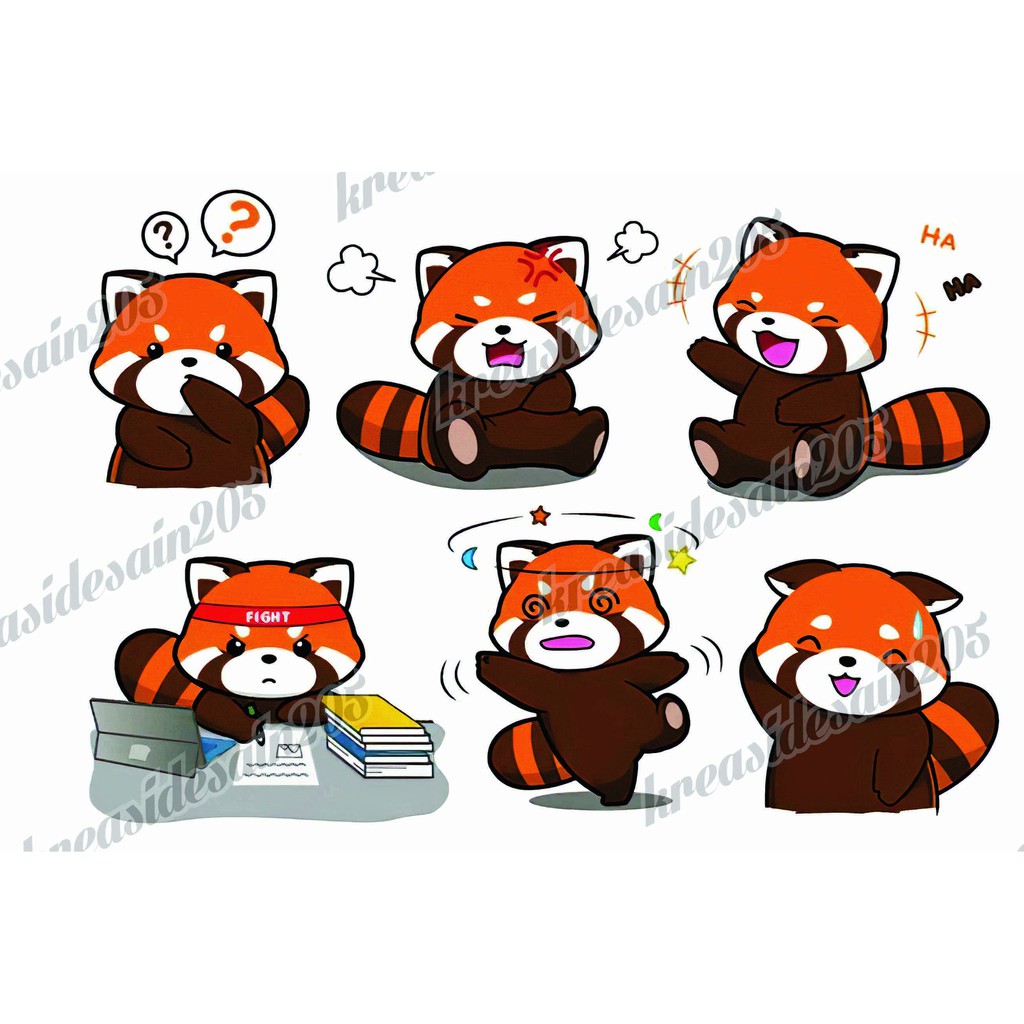 

stiker anime /vinyl /stiker laptop /stiker rakun/ binatang /stiker hp /stiker kulkas /stiker lucu