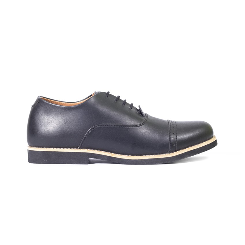 FLURRY BLACK |ManNeedMe x Zensa| Sepatu Vintage Pria | Pantofel Pria