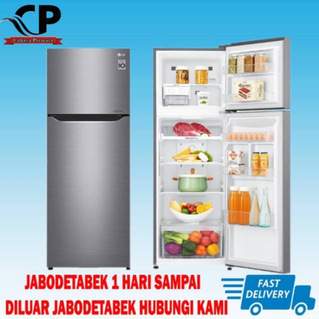 PROMO KULKAS LG GN-C272SLCN 2 Pintu - Door Cooling+™ 272 Liter