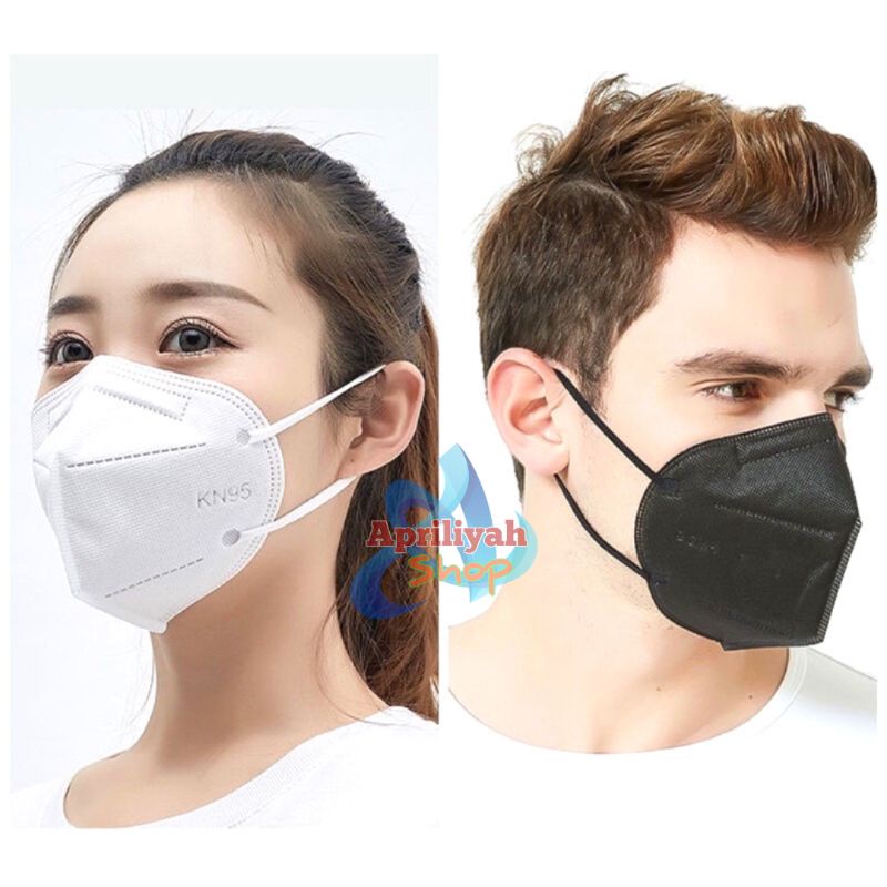 Masker KN95 5Ply Putih Hitam Chasa Bagus Tebal Masker Earloop Earlop 5 Layer High Quality