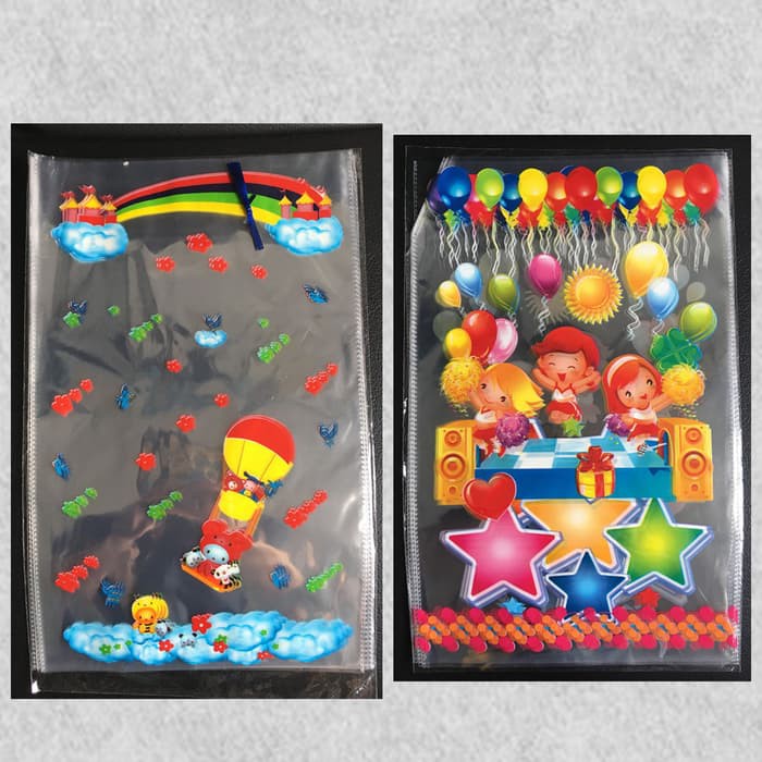 Plastik Ultah Motif 28 x 45 Tebal isi 20