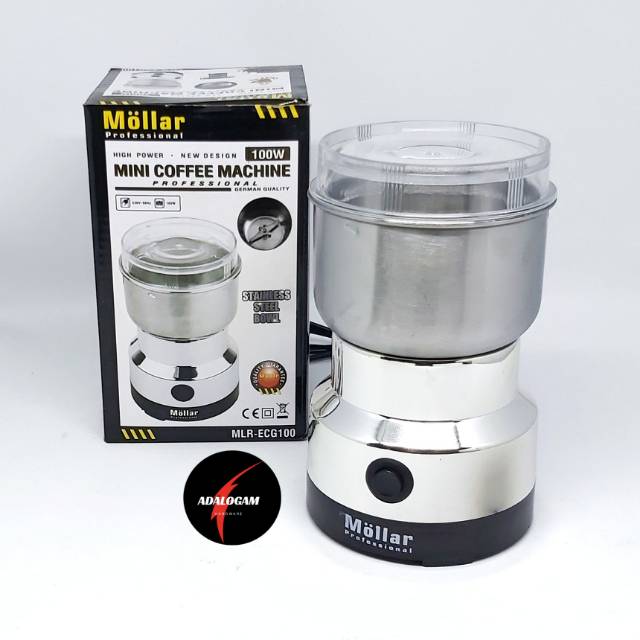 Mollar Mini Coffee Grinder - Gilingan Kopi Listrik Bumbu Dapur Elektrik