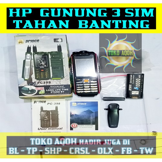 HP GUNUNG MULTI FUNGSI HITAM SILVER