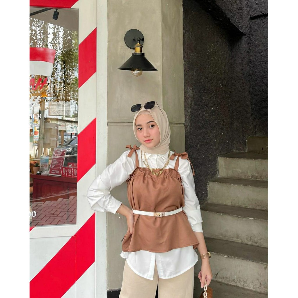 Tobi Blouse 2in1 Atasan Baju Muslim Wanita Remaja Terlaris