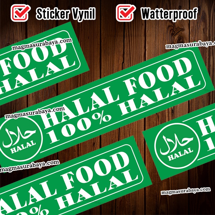 

Stiker Sticker Halal Food - Makanan - Makanan Halal - Food - makanan ringan - label halal - label