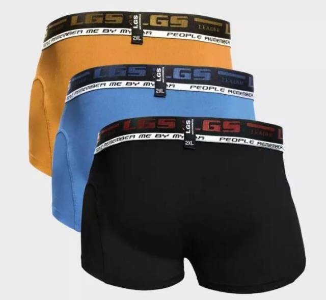 Celana Dalam Boxer LGS 678 ISI3Pcs| Celana Boxer LGS BIG SIZE Bahan Microfiber