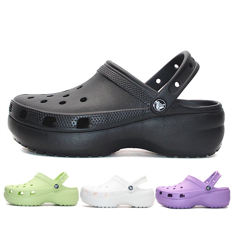 Sandal Crocs Classic Platform Clog / Sandal Karet / Sandal Anti Air / Sandal Pria 206750]