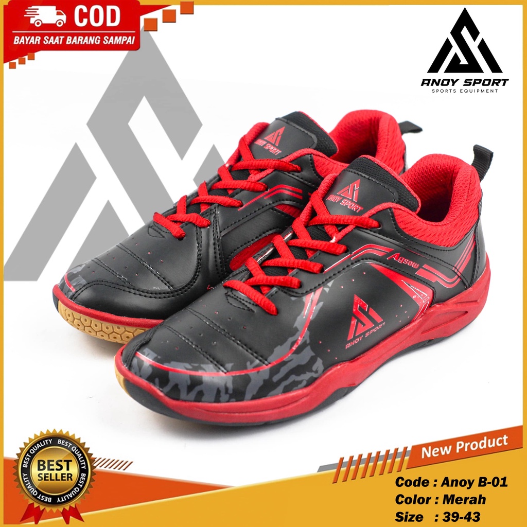 Sepatu Badminton Anoy B-01 // Sepatu Bulu Tangkis // Sepatu Olahraga // Sepatu Voly