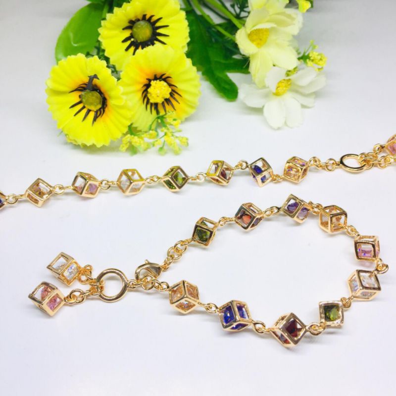 Gelang replika emas model jepang korea fashion untuk aksesories wanita kekinian