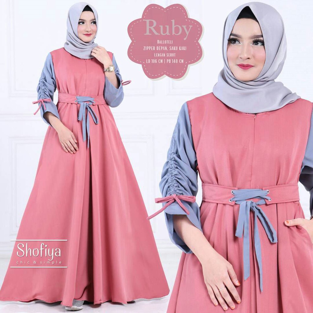 GAMIS SYARI ANNAJAH CAPUCCINO 900GR 110 140 ALLSIZE GAMIS SYARI BUSUI CADAR CREPE HQ POLOS MURAH I.