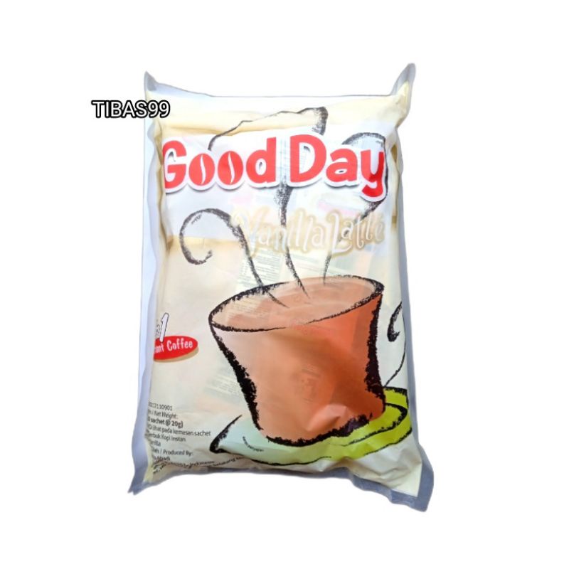 

Kopi good day Vanilla latte 1pak isi 50 saset