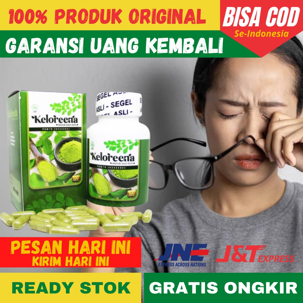 Obat Herbal Mata Minus KELOREENA 50 Kapsul BPOM & BERGARANSI