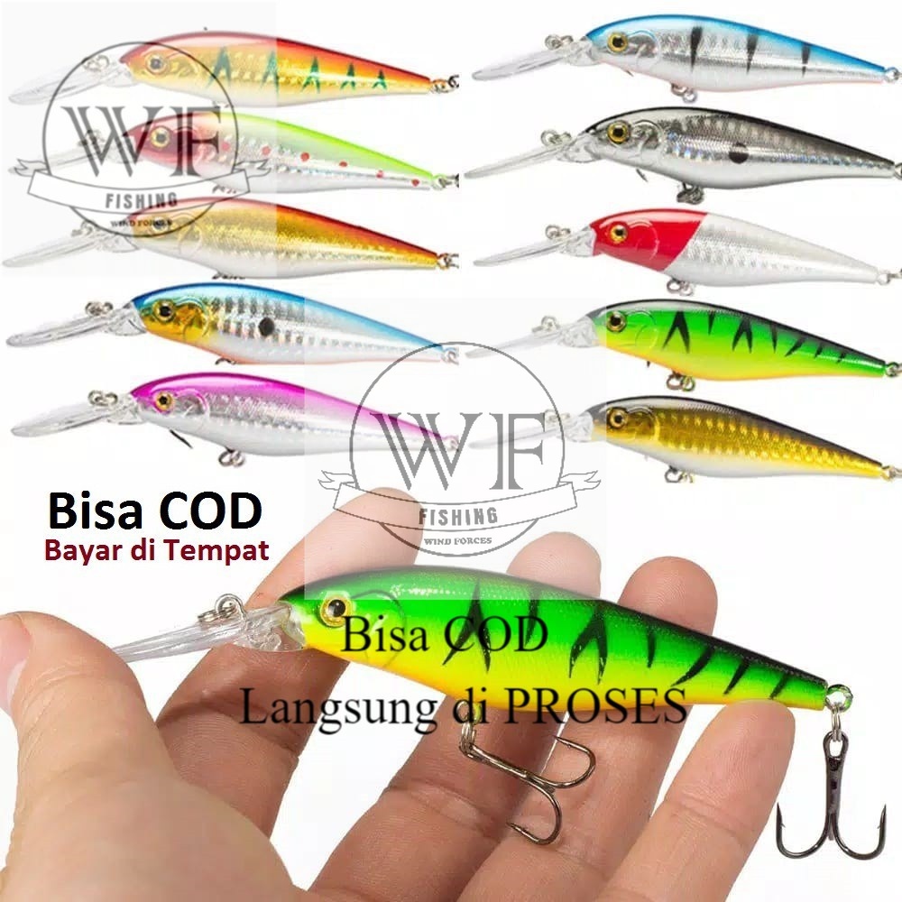 (TERMURAH) 11cm/9.5g Umpan casting mengapung Pancing Ikan Kakap putih casting ikan baramundi