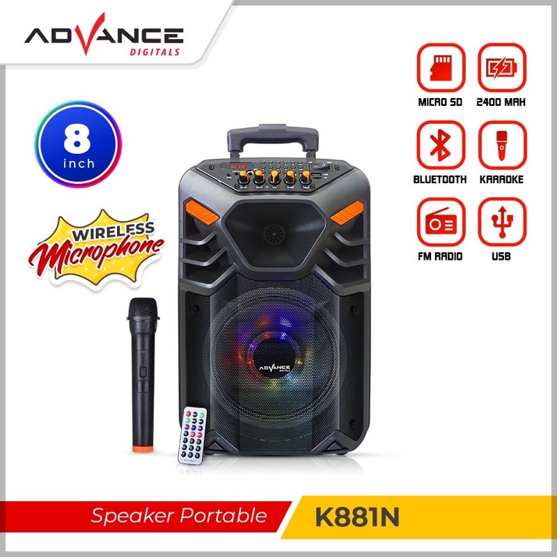 ADVANCE SPEAKER PORTABLE K881