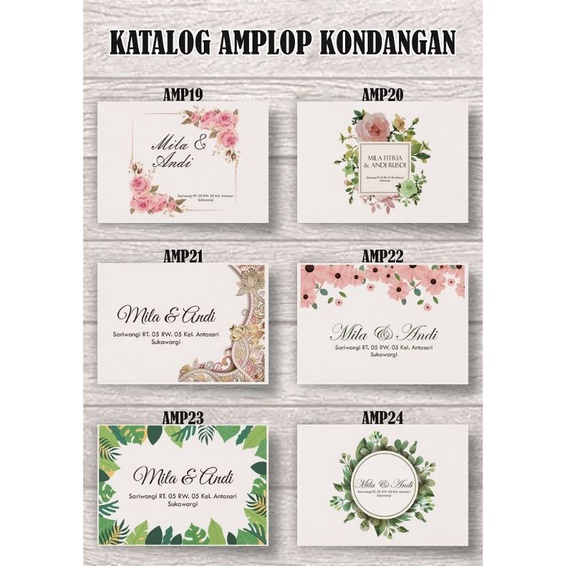 

Amplop kondangan custom
