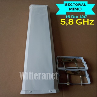 Jual Antena Wifi outdoor Sectoral MIMO 16 dBi 5.8 Ghz 120 derajat