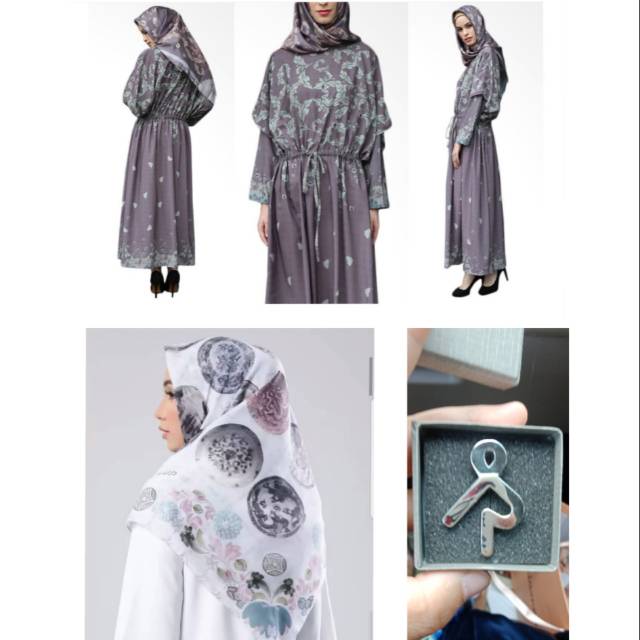Ready ria miranda sale siapa cepat di dapat paket pin r1 kaolina scarf dan archie dress