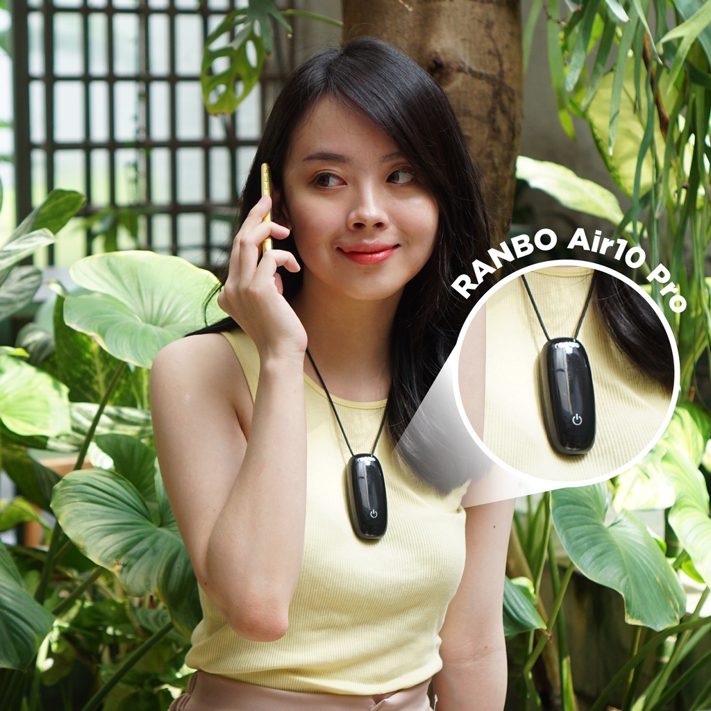 RANBO AIRPRO 10 Personal Ionizer Portable Kalung Ion Negatif Purifier - AIR PURIFIER PORTABLE - AIR PURIFIER NECKLACE