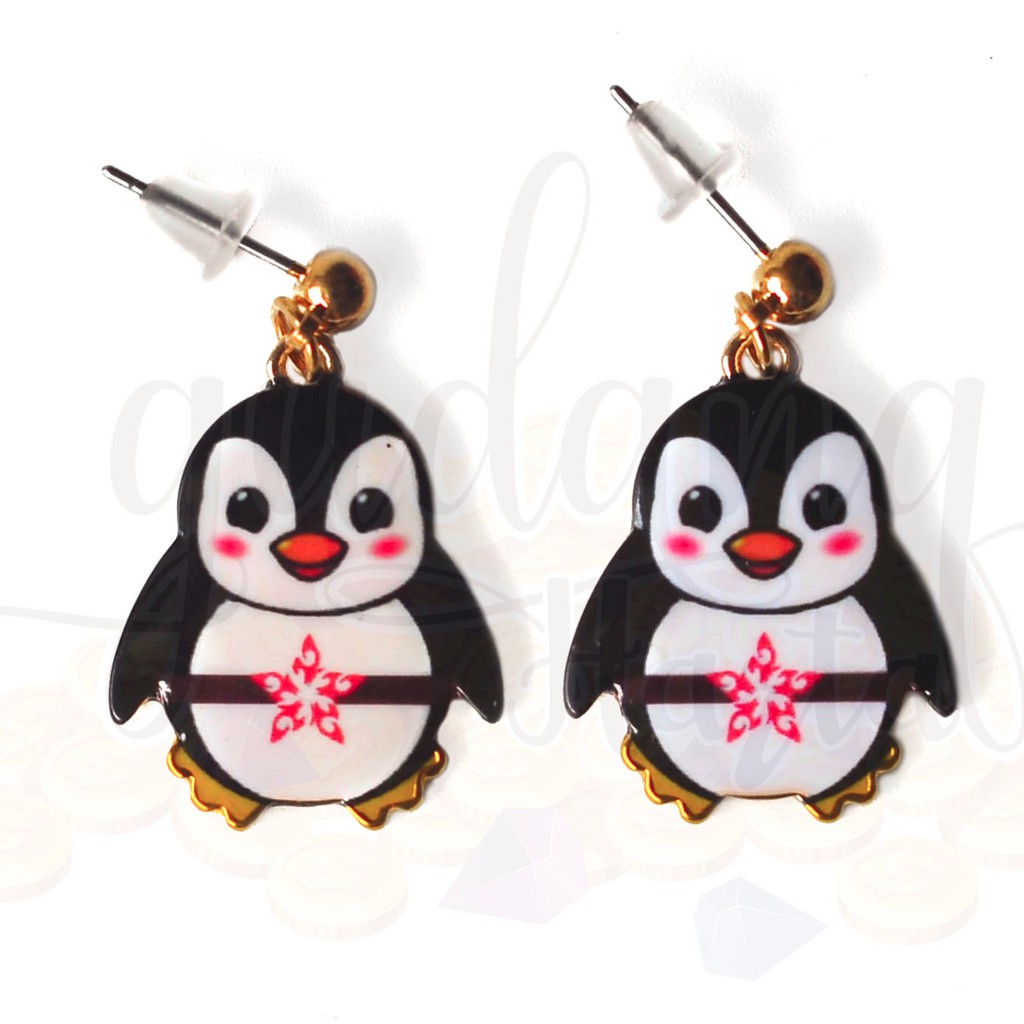 Anting Korea Stud Cute Penguin Lucu Unik GH 203475