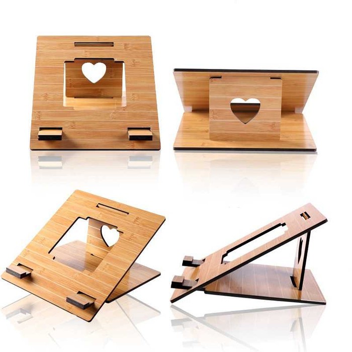 Portable Laptop Stand Fashion Wood Style -WT04