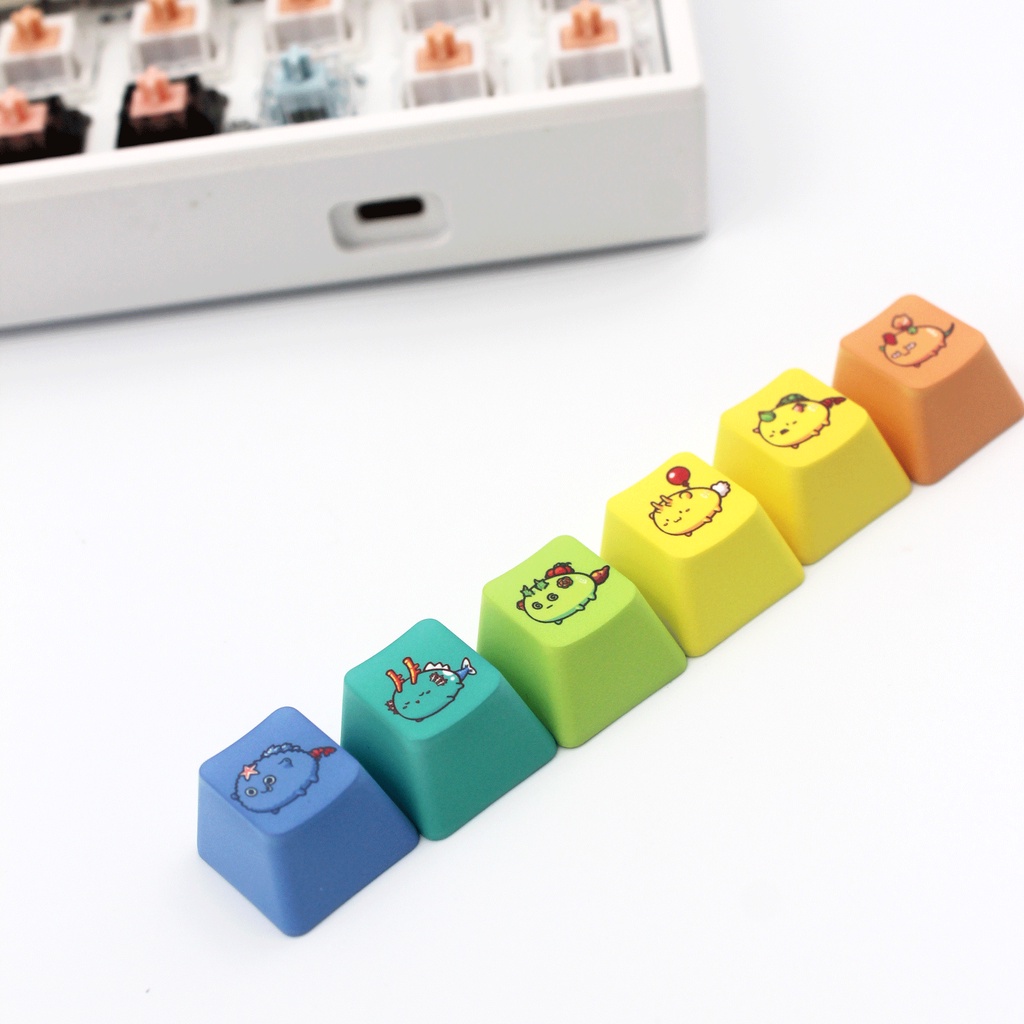 Axie Infinity OEM Profile PBT Sublimation Decoration Personality Keycap