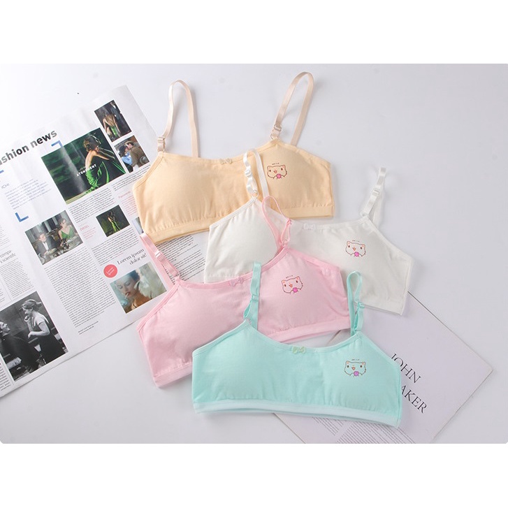 ELFYDO BRA546 Miniset Anak Remaja Miniset Katun Pakaian Dalam Anak Cewek