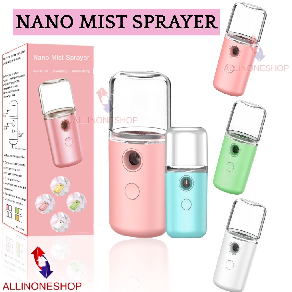 NANO SPRAY PORTABLE MINI USB/MIST SPRAYER PELEMBAB WAJAH PERAWATAN WAJAH