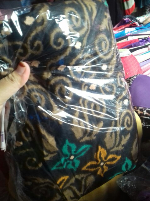 Gamis Cardi Batik Katun Halus 2827 Busui Reseleting Depan Allsize