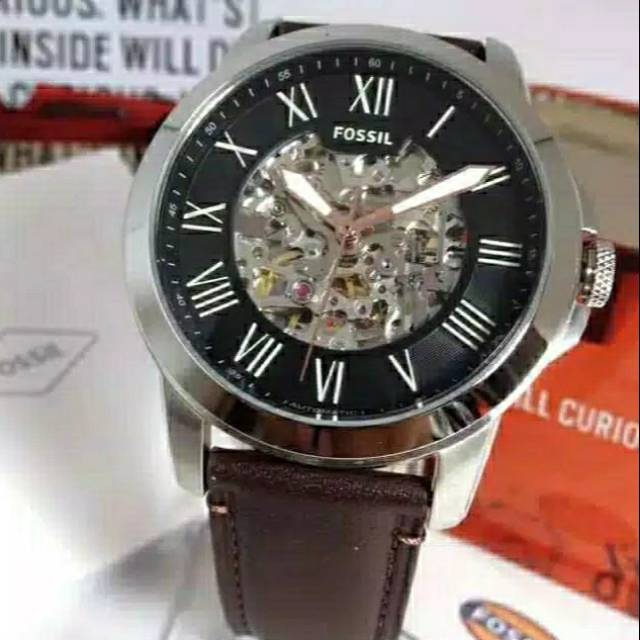 JAM TANGAN PRIA FOSSIL FOSIL KULIT ME3100 ME 3100 AUTOMATIC JM56