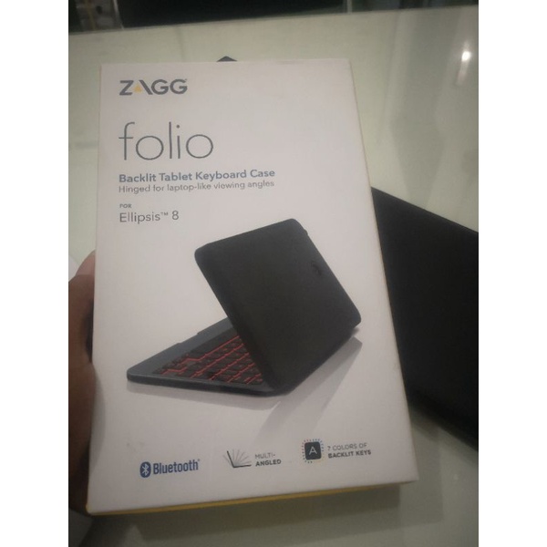 ZAGG folio keyboard eksternal tablet 8inch