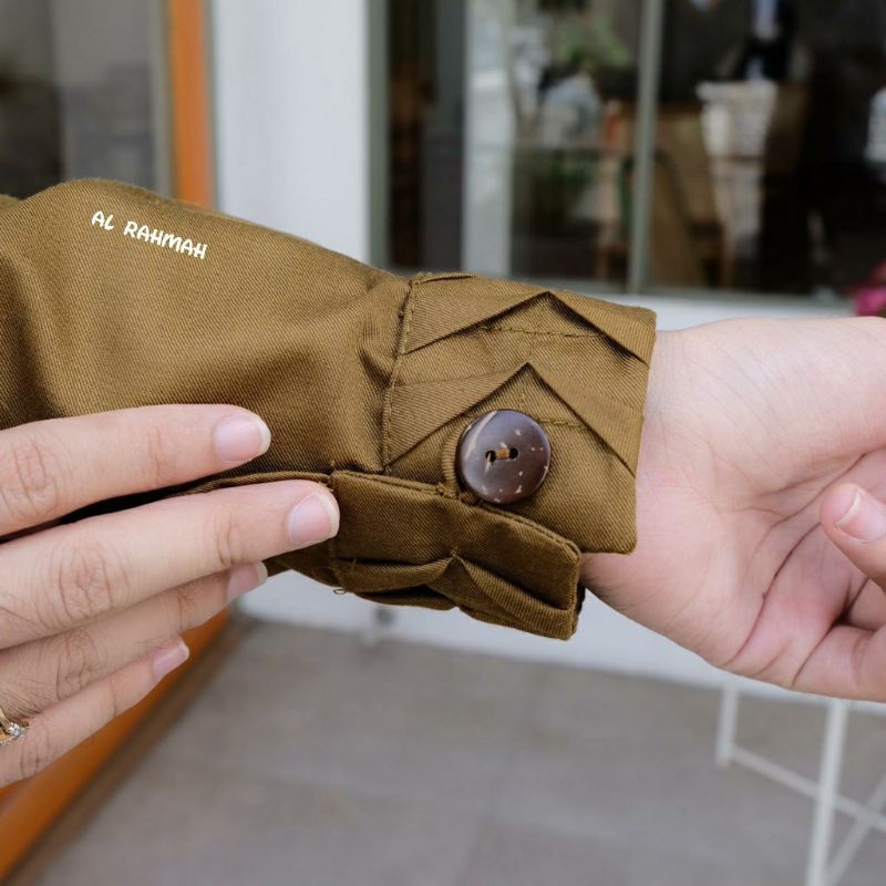 gamis Pemda warna khaki