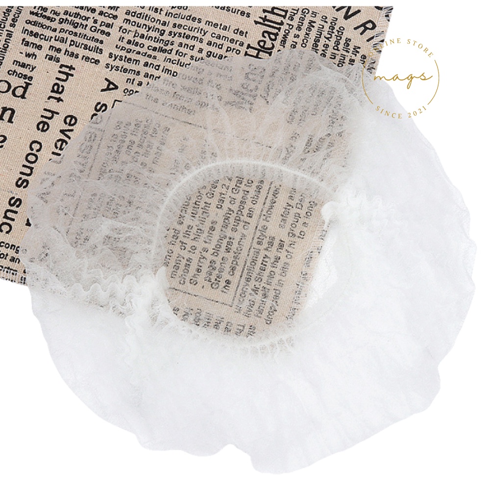 Disposable Shower Cap HairNet Penutup Kepala Rambut Head Mob Surgical Nurse Sekali Pakai Medis Sula