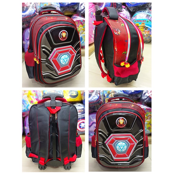 SALE 10.10 PROMO TERBAIK PREMIUM Trolley Dorong TAS Anak Sekolah SD Laki Laki Import Ukuran Besar ( ASTRONOT - DINO - GOGO - DUET - BODY )