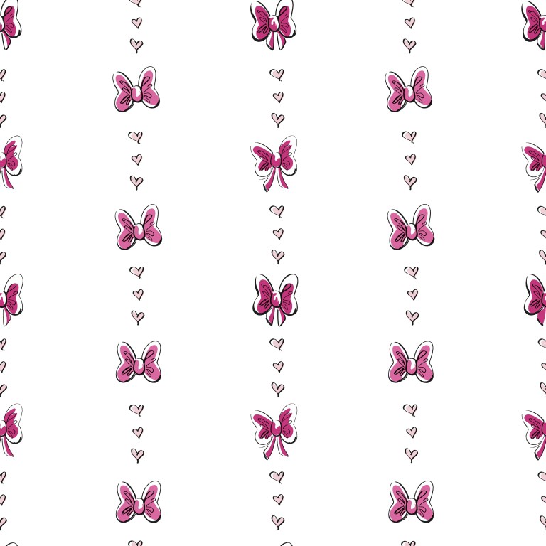 Disney Wallpaper Bow Stripe Purple.DS7714 (A)