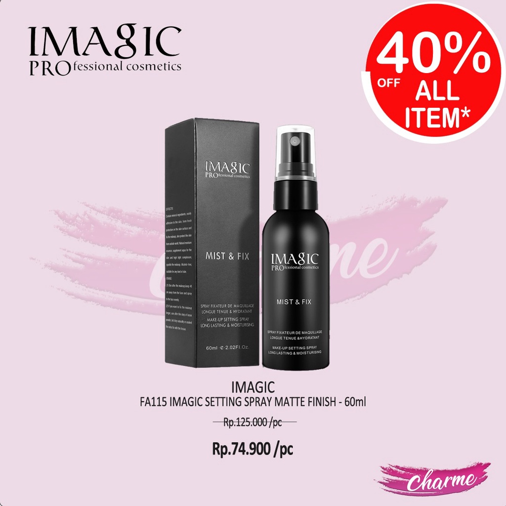 (READY &amp; ORI) Imagic Setting Spray Matte Finish 60ml FA115 FA 115