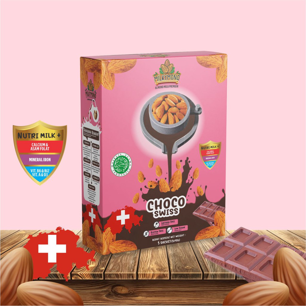 Pelancar Asi Booster Susu Almond Milkymond Nutrisi Ibu Hamil &amp; Menyusui 200gr