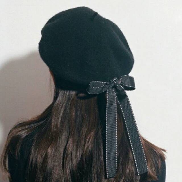 WOOLEN BOW BERET #1407