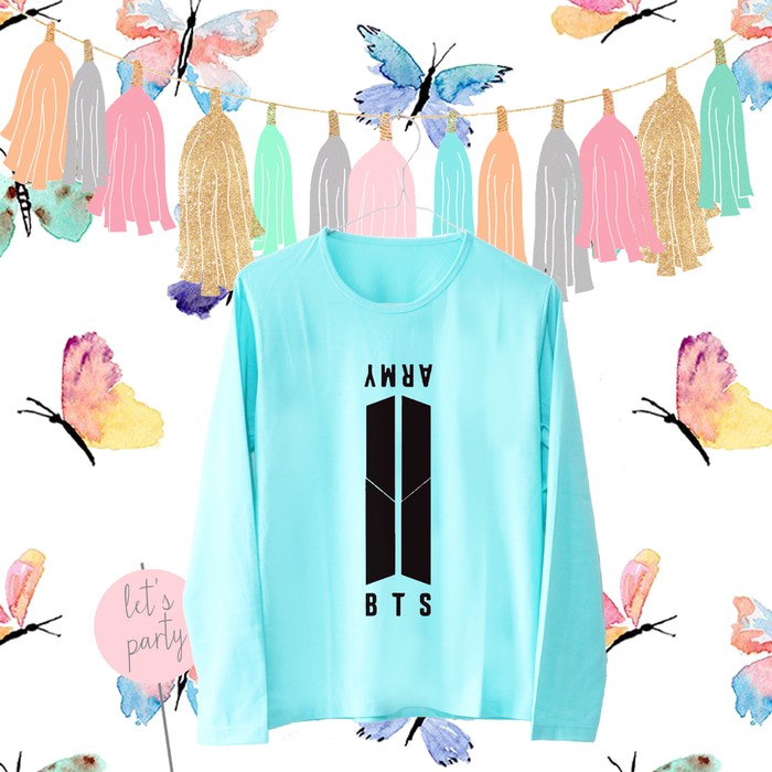 Tumblr Tee / T-Shirt / Kaos Wanita Lengan Panjang Bts Army Tosca