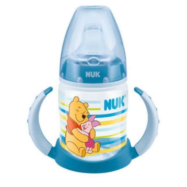 NUK Disney Winnie The Pooh Bootle With Spout &amp; Handle Training Spout / NUK Learner Bottle