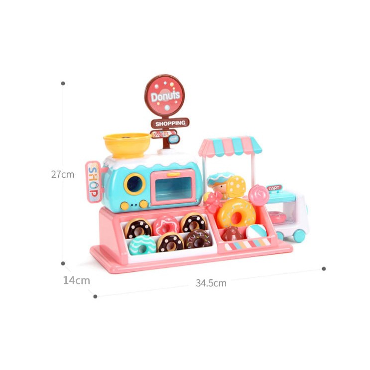 Mainan Toko Permen Donat - Mini Candy Donuts Shop