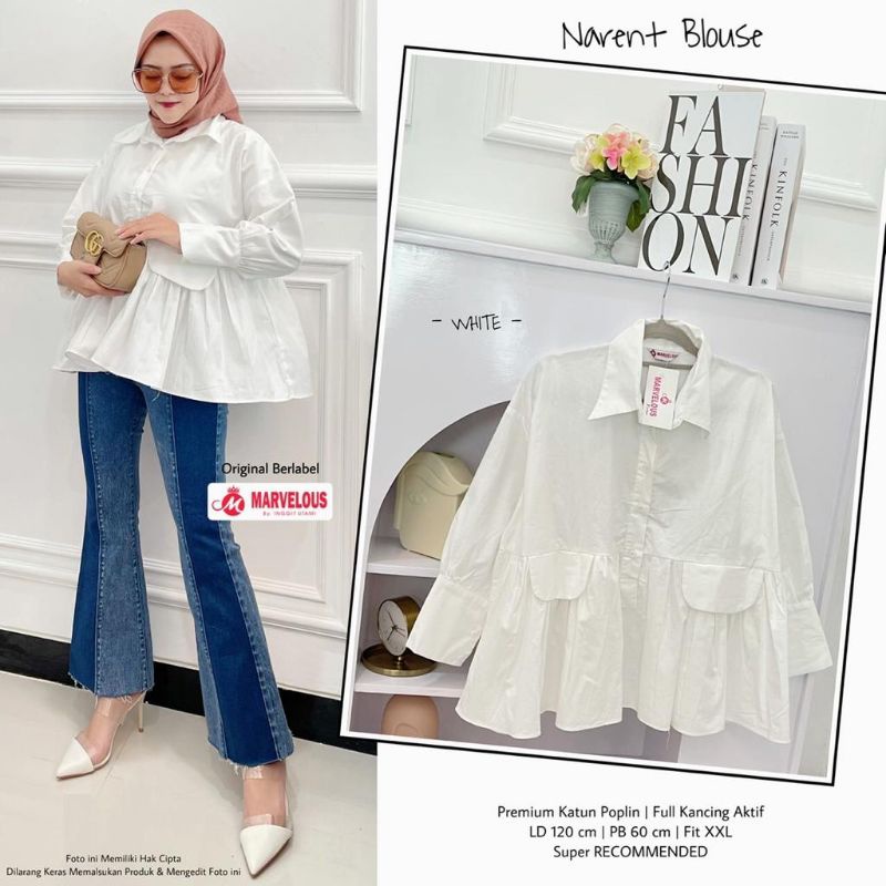 Narent blouse polos katun by marvelous