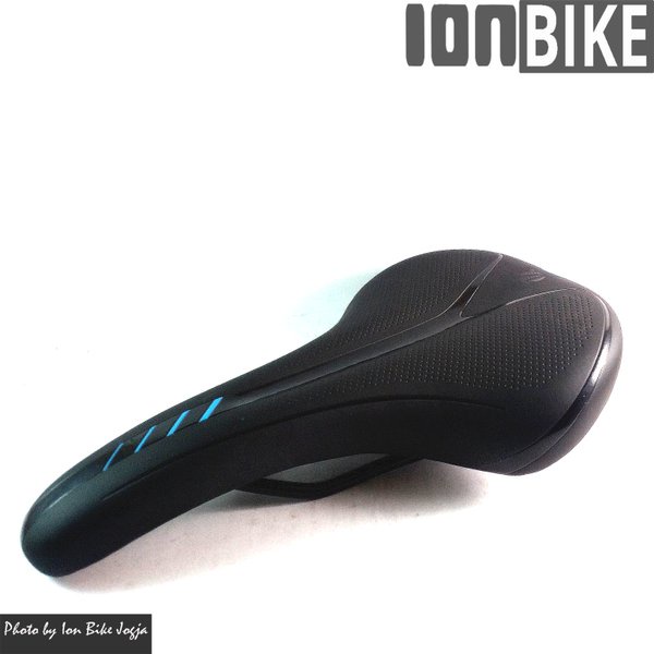 Sadel velo 3389 Black Blue Empuk lebar sadel sepeda mtb murah termurah ion bike jogja