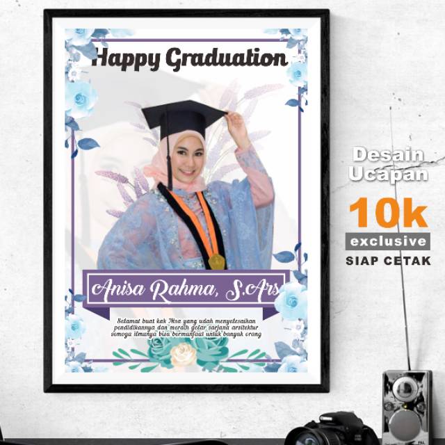 Desain Ucapan Selamat Wisuda Siap Cetak By Digitalin Aja